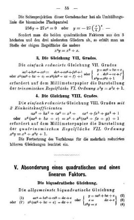 3. Die Gleichung VII. Grades.