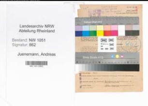 Entnazifizierung Andreas Juenemann , geb. 29.03.1908 (Bahninspektor)