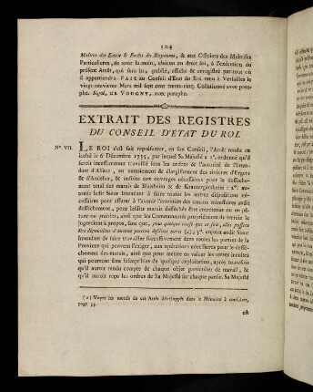 104-109, Extrait Des Registres Du Conseil D´État ...