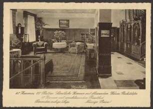 Ansichtskarte "Hotel Stuttgarter Hof", Hotelhalle, Anhalter Straße 9