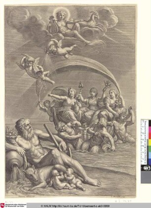 [The Hesperides bringing the first oranges to Italy; Die Hesperiden bringen die ersten Orangen nach Italien]