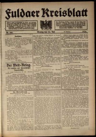 Ausgabe vom Montag, den 24. Juli 1916.