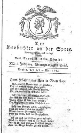 21. Stueck, 24. Mai 1824