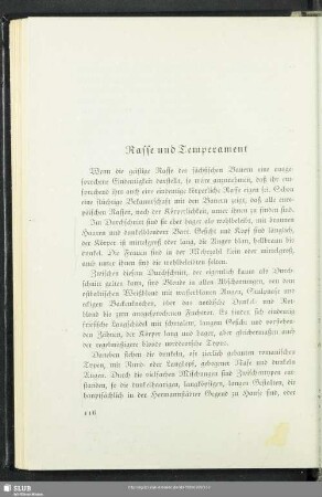 Rasse und Temperament
