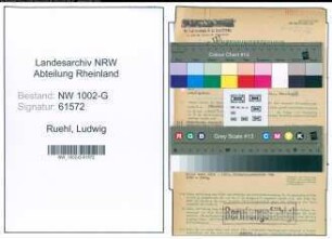 Entnazifizierung Ludwig Ruehl, geb. 04.11.1889 (Angestellter)