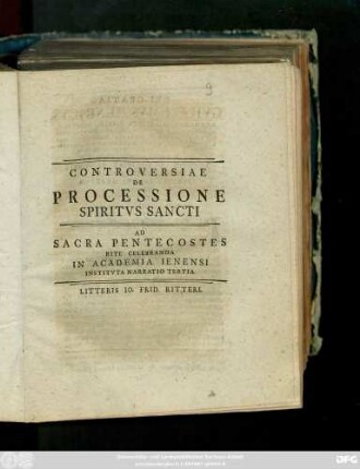 Narratio 3: : [P. P. primo die pentecostes anno reparatæ gratiæ diuinæ MDCCXLI.]