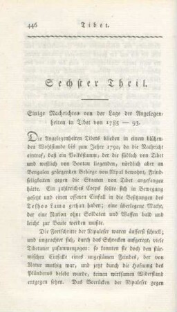 Sechster Theil