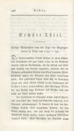 Sechster Theil