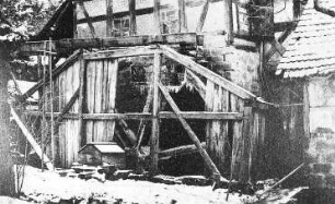 Dresden-Loschwitz. Ehem. Hentschelmühle, um 1875, Repro nach August Kotzsch
