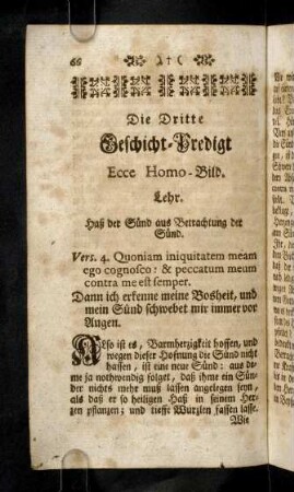 66-83, Die Dritte Geschicht-Predigt Ecce Homo-Bild.