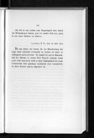 London, E. C., den 26. Juli 1910
