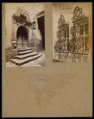 Portal am Rathaus und Fenstergitter am Stadthof, Rothenburg/Tauber: Ansichten
