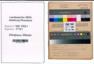 Entnazifizierung Wilhelm Ellinghaus, geb. 22.06.1904 (Kaufm.Angest.)