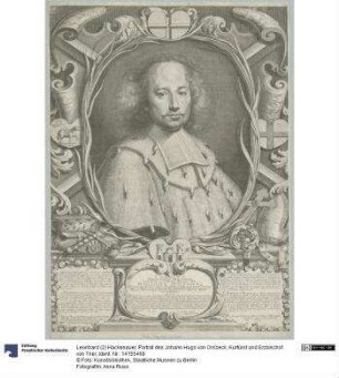 Porträt des Johann Hugo von Orsbeck, Kurfürst und Erzbischof von Trier