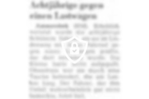 Achtjährige gegen einen Lastwagen