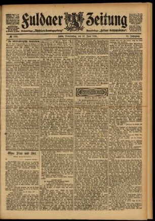 Ausgabe vom Donnerstag, den 16. Juni 1904.