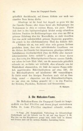3. Die Mollusken-Fauna.