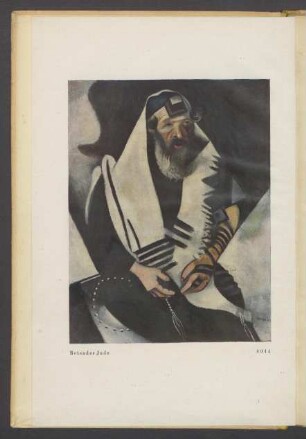 Farbiges Titelbild: Betender Jude, 1914
