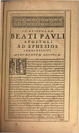 In Omnes Divi Pauli Apostoli Epistolas Commentariorum Tomus ... : cum indice rerum memorabilium locupletissimo. [2]
