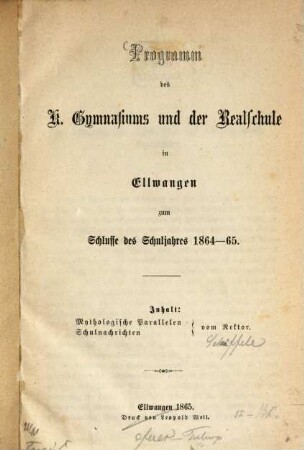Mythologische Parallelen