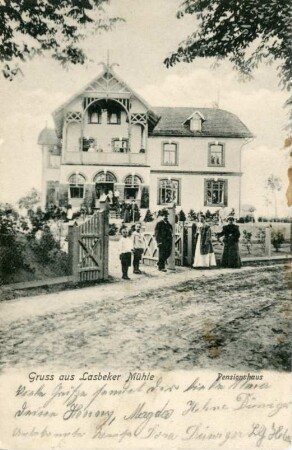 Gruß aus Lasbeker Mühle: Pensionshaus
