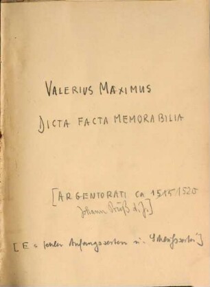 Valerii Maximi Dictorum, & factorum memorabilium, Libri Nouem