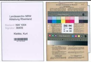 Entnazifizierung Kurt Klettke , geb. 31.01.1897 (Schuldirektor)