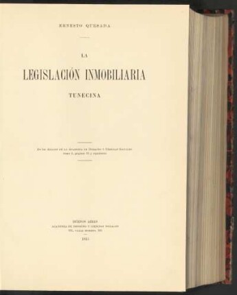 La legislación inmobiliaria tunecina