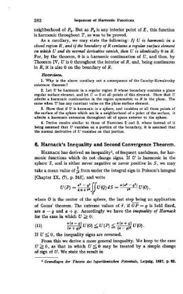 6. Harnack's Inequality and second convergence theorem.