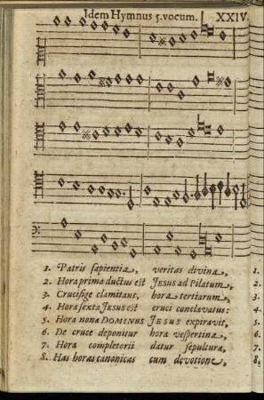 XXIV. Idem Hymnus 5. vocum.