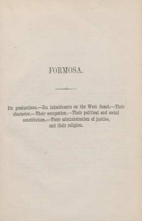 Formosa. Its productions. - ...