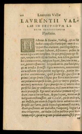 Laurentii Vallae In Secundum Librum Elegantiarum ...