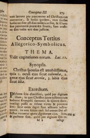 179-194, Conceptus Tertius. Allegorico-Symbolicus.