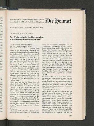 Nr. 11. 80. Jahrgang. Neumünster, November 1973.
