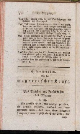 Das Anziehen und Zurückstoßen des Magnets