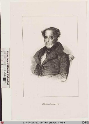 Bildnis François-René vicomte de Chateaubriand