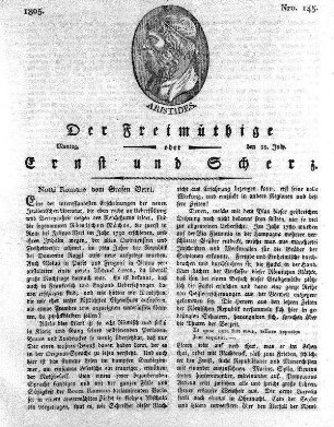 Nro. 145, Montag den 22. July