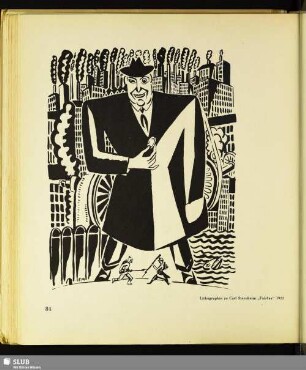 Lithographie zu Carl Sternheim "Fairfax"