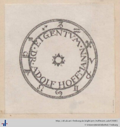 Exlibris (Aus: UB Freiburg, NB 1/329)
