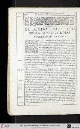 De modo exercendi opera misericordiae - enarratio vltima
