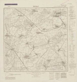 3235 (alte Nr.: 1682) Meßdorf, Meßtischblatt (4cm - Karte)