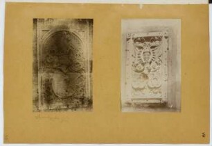 Pfarrkirche Unsere liebe Frau im Moos, Sterzing: Grabsteine (aus: Skizzen- und Fotoalbum 13)