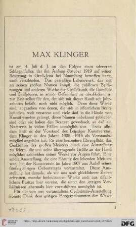 Max Klinger