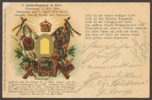 Ansichtskarte Gedenkkarte des 3. Garde-Regiments zu Fuß