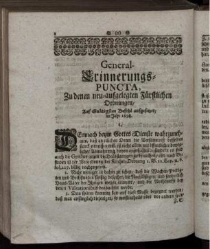 General-Erinnerungs-Puncta.