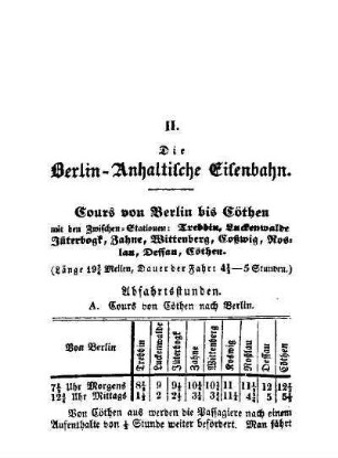 II. Die Berlin-Anhaltische Eisenbahn