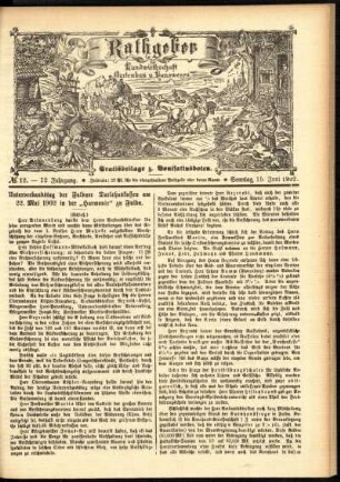 Ausgabe vom Sonntag, den 15. Juni 1902.