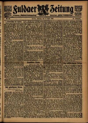 Ausgabe vom Montag, den 17. April 1905.