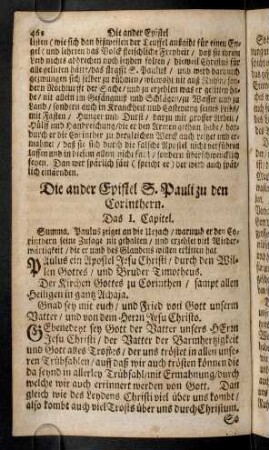 462-472, Das I. - VI. Capitel