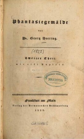 Phantasiegemälde : für .... 1823 (1822) = Jg. 2
